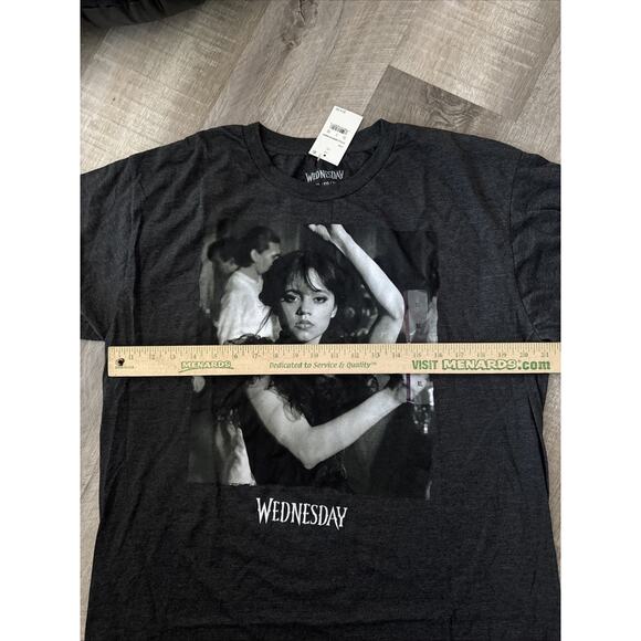 Wednesday Black And White Dance Scene T-shirt , Black Shirt Unisex XL New - Picture 2 of 5